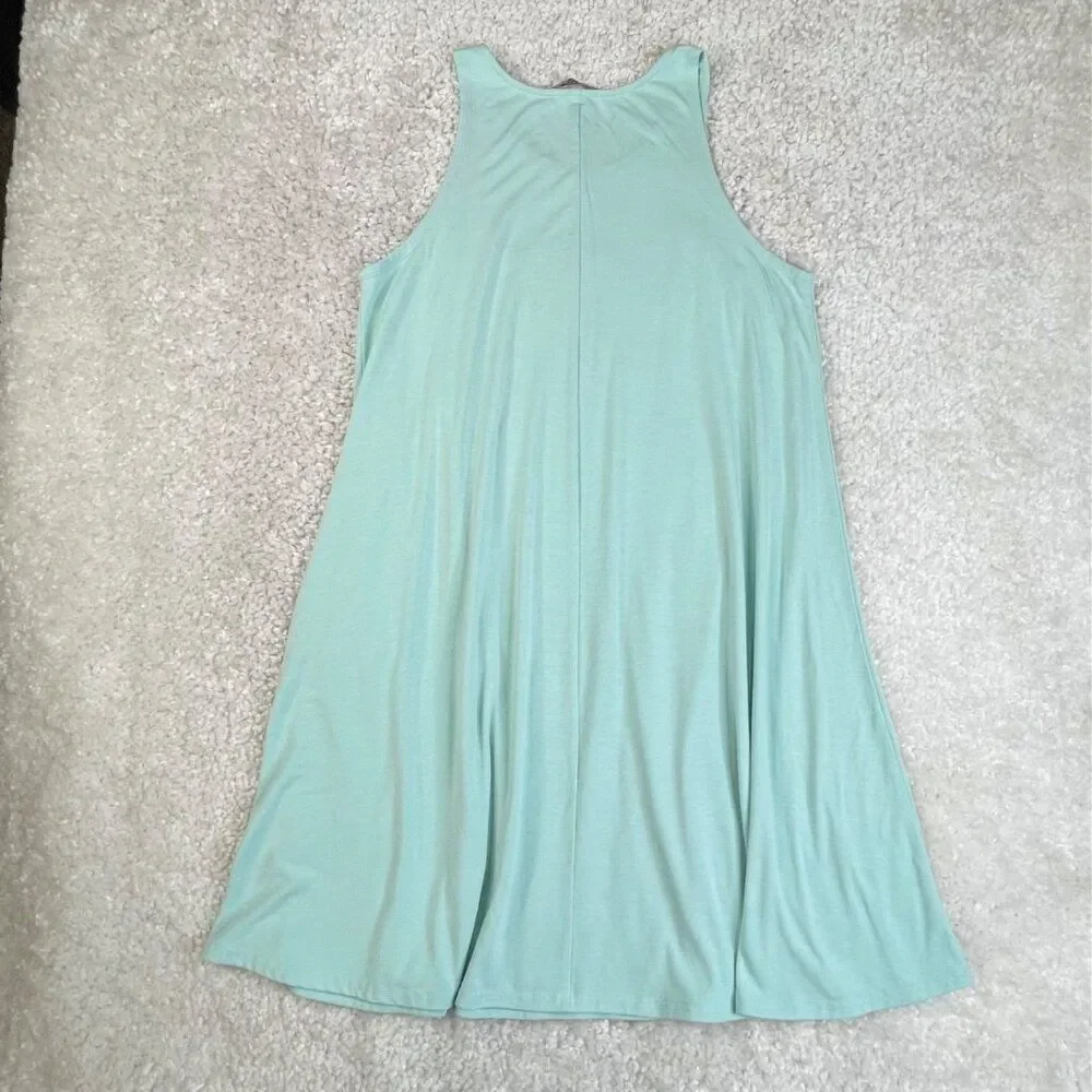 Free Fly Bamboo Flex Tank Dress Mint Green Womens XL FLAW